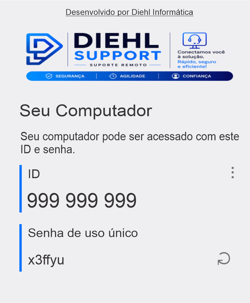 Tela do Diehl Support